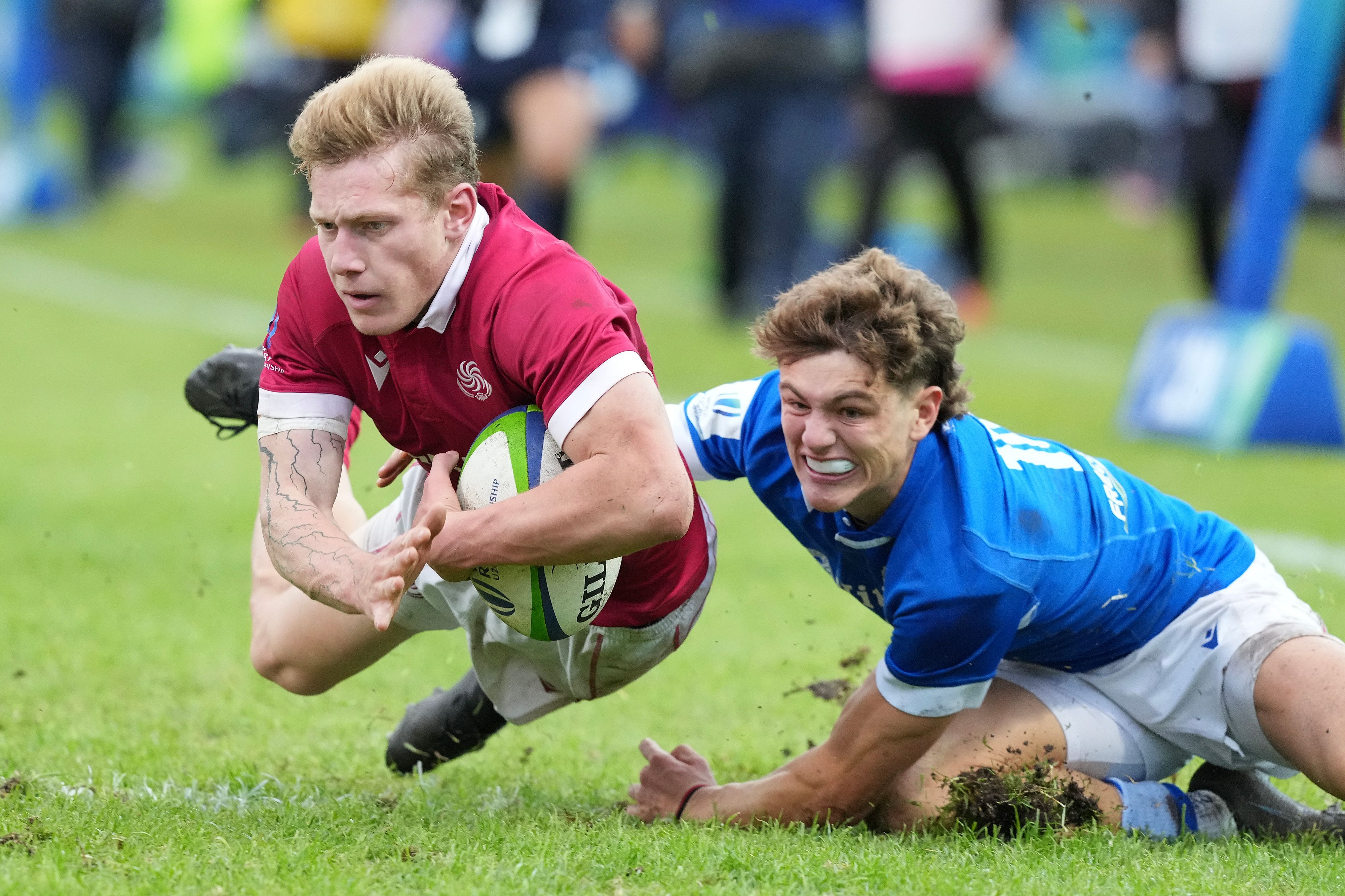 Georgia secure first win of World Rugby U20 Championship with bonus-point victory over Italy