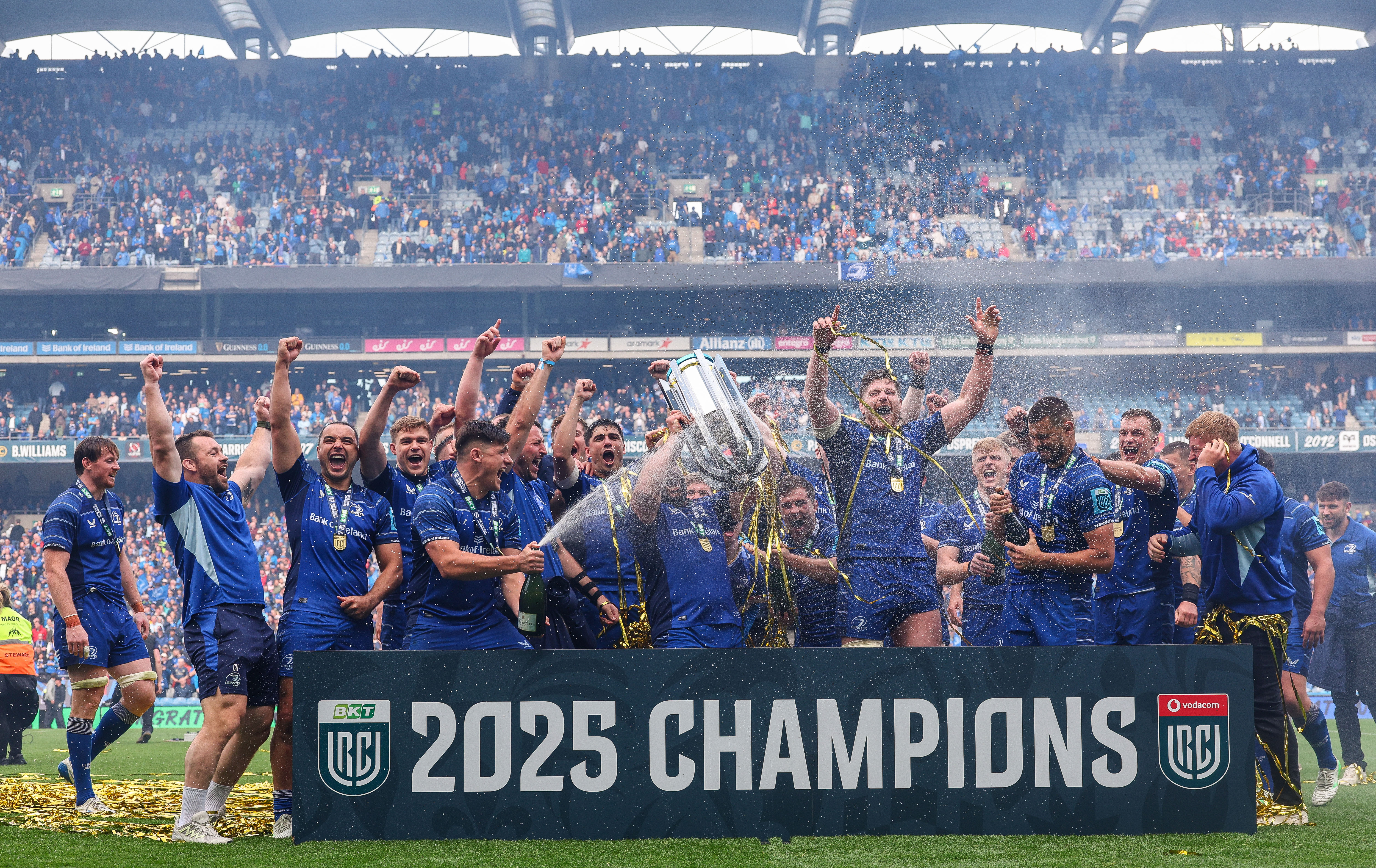 Leinster crush Bulls in URC final to end four-year trophy drought